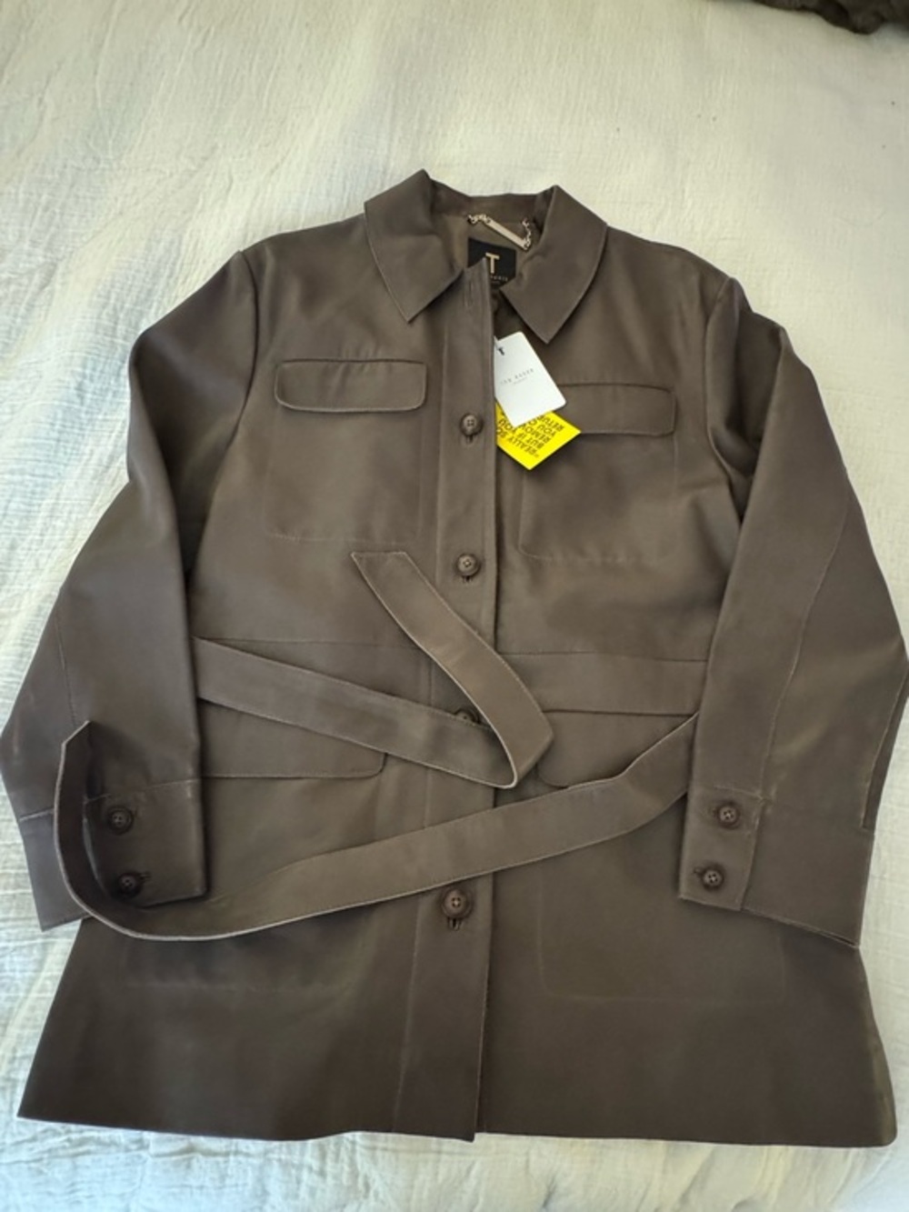 Ted Baker London Women's Brown Leather Jacket 4